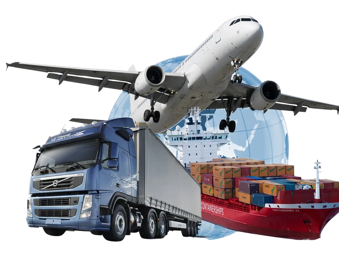 Air, road and sea freight logistics